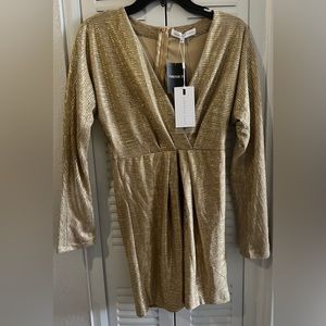 Forever 21 Endless Rose XS Gold Dress